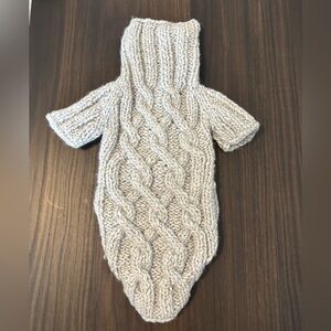 Handmade Knitted Dog Sweater - Size S